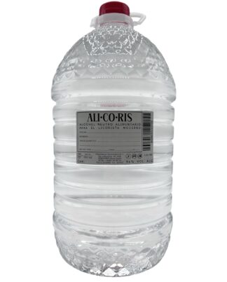 Alcohol alimentario para hacer licores. 96% Vol. ALc. 5 Litros.